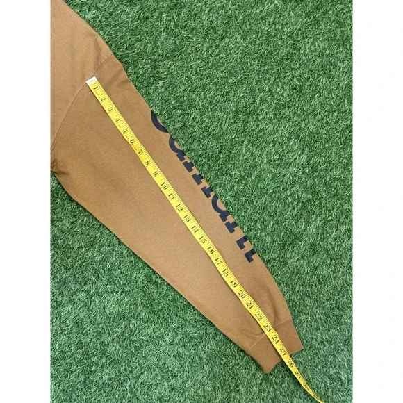 Carhartt Shirt Mens Medium Tan Work Wear Loose Fit Long Sleeve Base Layer - Picture 11 of 12